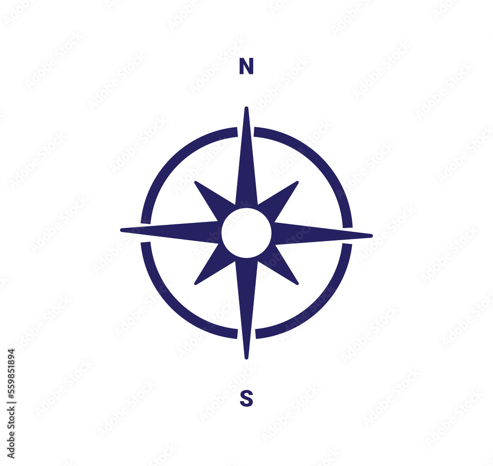 Compass navigation vector icon design. Wind rose compass design. Compass navigation vector icon design. Wind rose compass design.