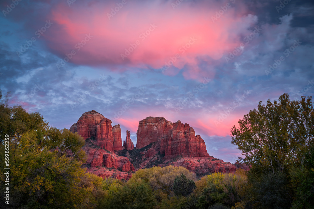 Colors of Fall embrace the Sedona Arizona landscape