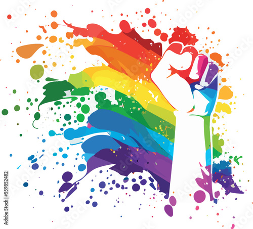 Pride Fist raised