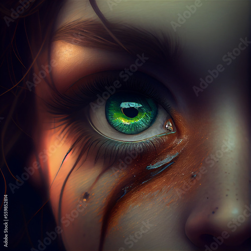 Close up image of an eye wi...
