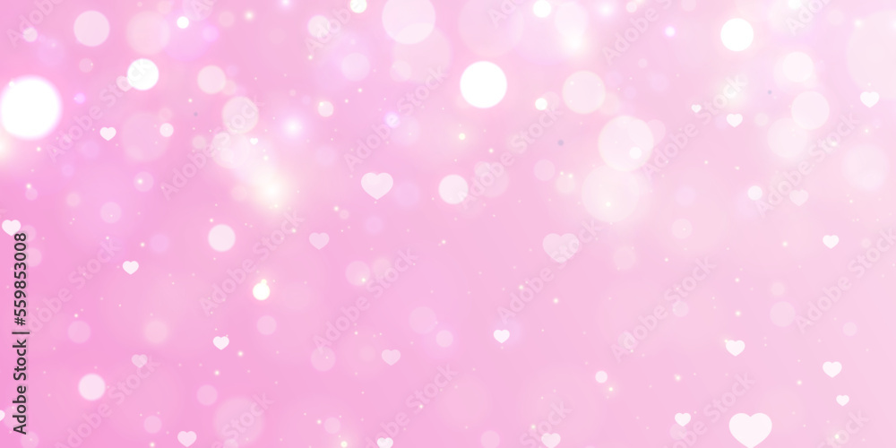 Elegant Valentine's Day background with light effects and gradient. For web design and illustrations.