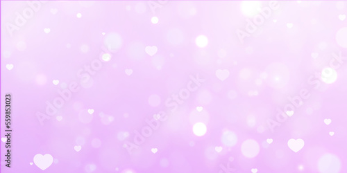 Elegant Valentine's Day background with light effects and gradient. For web design and illustrations.