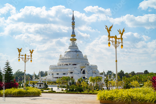 Wang Nam Khiao Temple, Nakhon Ratchasima near Bangkok City, Thailand. Famous Thai tourist attraction in travel concept. Thai architecture.