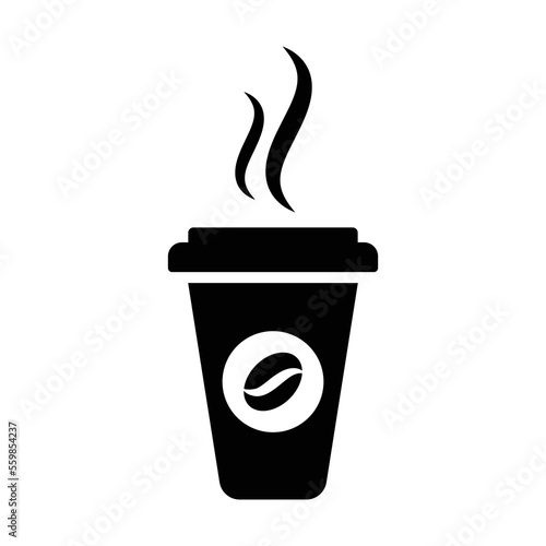 Coffee paper icon vector design template