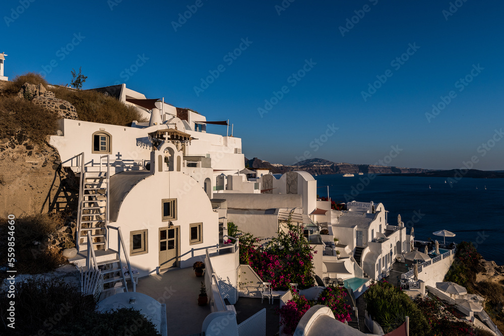 Naklejka premium Abends in Oia