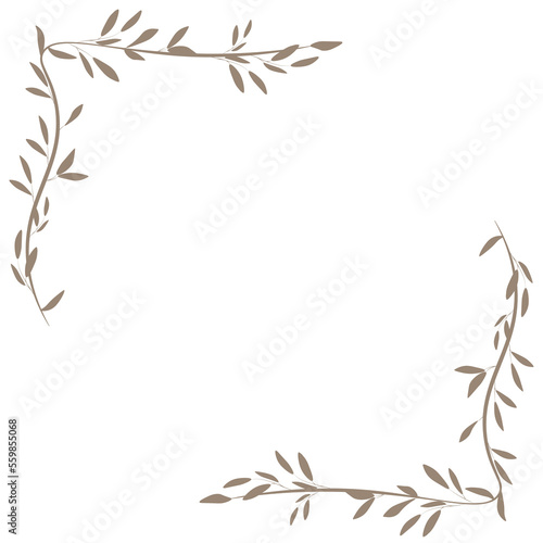 Fotografiet Set of leaves on PNG White transparent background Cover