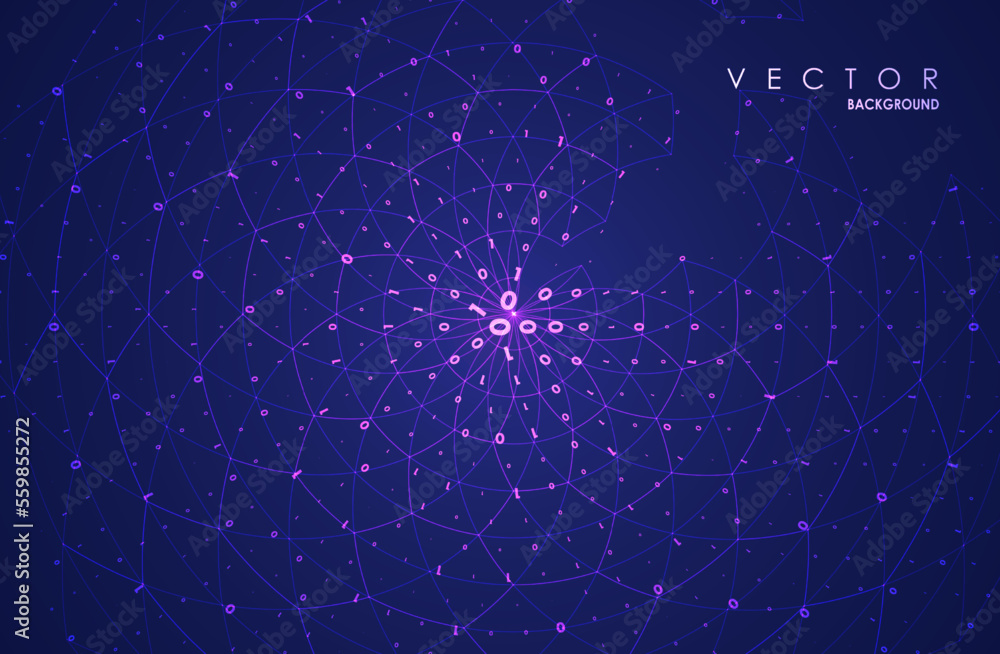 Obraz premium Abstract big data visualization