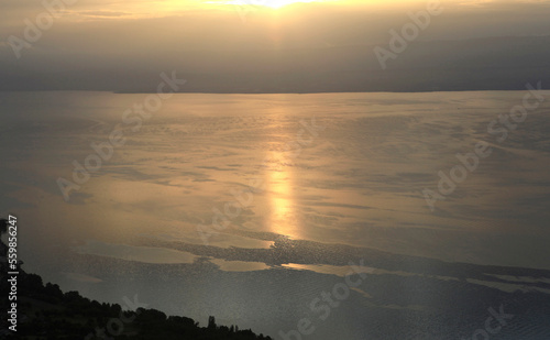 Leman lake, in haute savoie, France photo