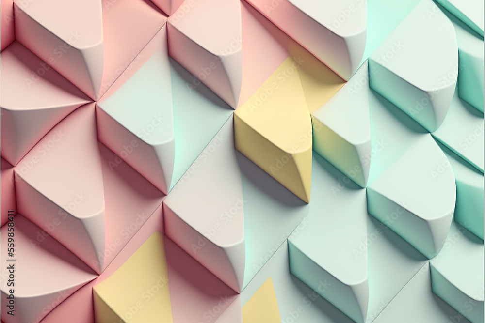 Fototapeta premium Pastel colors Backgrounds - Created with Generative AI technology