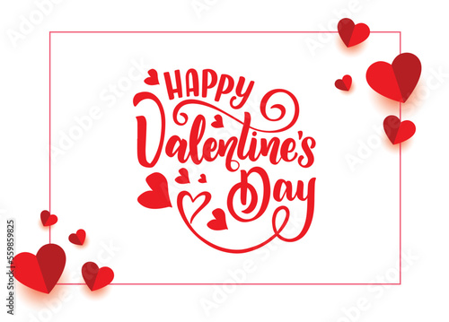 Valentines day background with heart pattern and typography of happy valentines day text . Vector illustration. Wallpaper, flyers, invitation, posters, brochure, banners.	