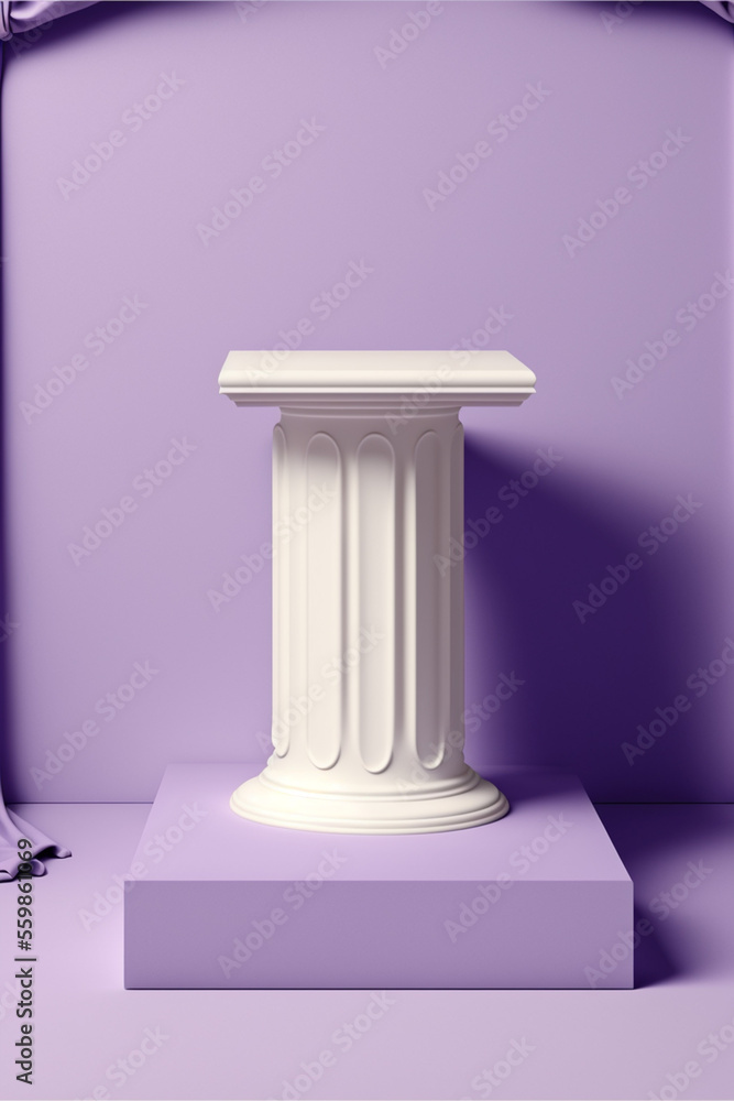Podium for product advertisement or restaurant menus with beautiful colorful background Generative AI Podium for product advertisement or restaurant menus with beautiful colorful background Generative AI