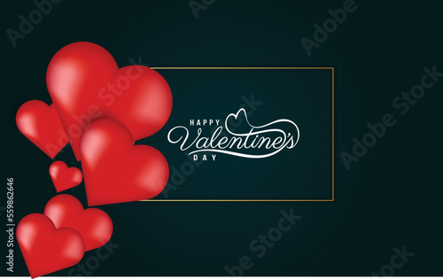 Happy valentine Day illustration Free Vector file