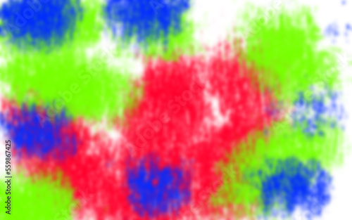 bright blurred spots on a white background of red blue cheerful content © LIUBOMYR