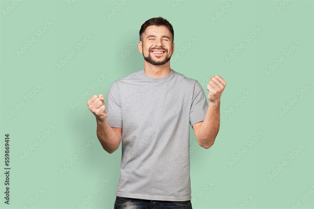 Young happy man posing. People lifestyle Young happy man posing. People lifestyle