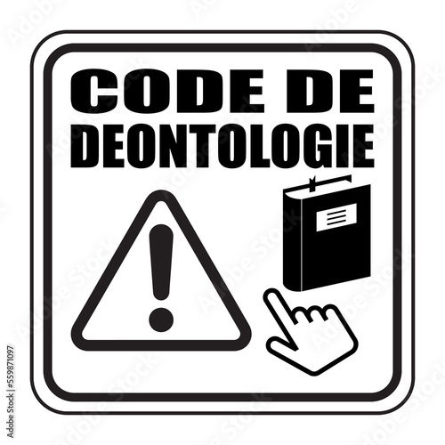 Logo code de déontologie.