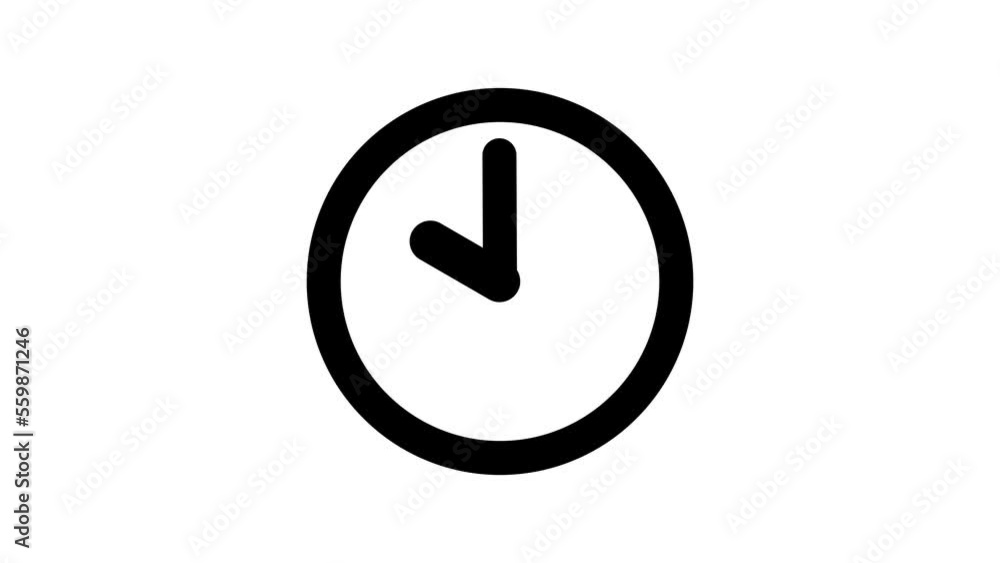 The clock is ticking, cartoon icon in outline style. The clock is ticking, cartoon icon in outline style.