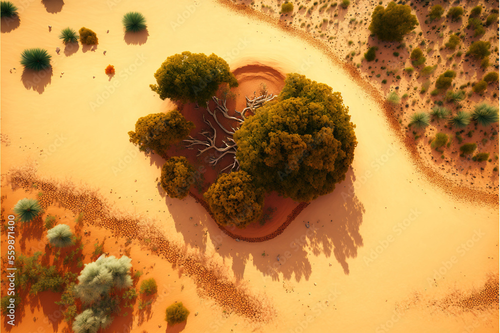 Drone Photography - Desert (Generative Art)