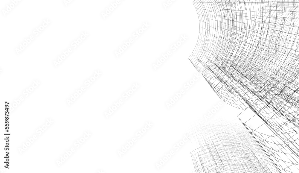 Abstract architecture background 3d illustration Abstract architecture background 3d illustration