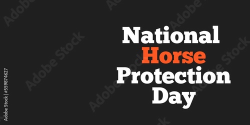 National Horse Protection Day banner design 