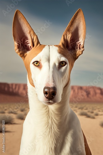 Portrait of Ibizan Hound