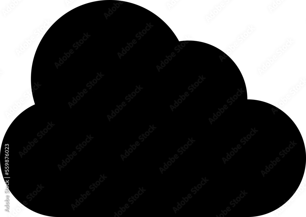 Cloud Icon in trendy flat style isolated on blue background. Cloud symbol for web site design, logo, app. Vector illustration. Cloud Icon in trendy flat style isolated on blue background. Cloud symbol for web site design, logo, app. Vector illustration.