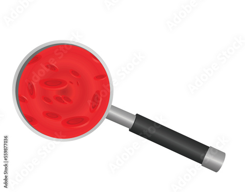 Blood analysis concept. vector illustration