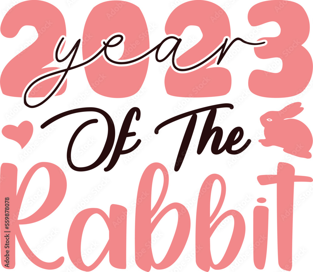 2023 year of the rabbit SVG