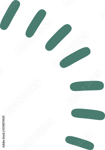 Hand drawn abstract shapes flat icon