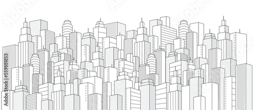 città, palazzi, paesaggio metropolitano, grattacieli