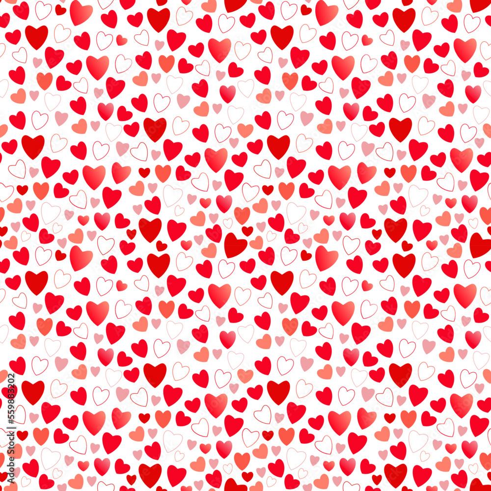 Happy Valentine's Day. Hearts pattern. Valentine Day Greeting Card. Happy Valentine's Day. Hearts pattern. Valentine Day Greeting Card.