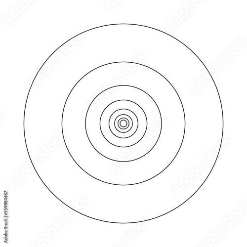 Golden ratio. Fibonacci sequence circles. Modern Logo. Circles in golden proportion. 