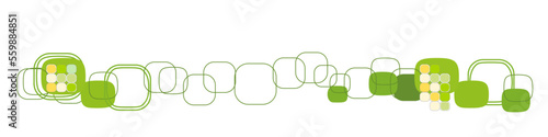Grün Band Banner Eckig Viereckig
