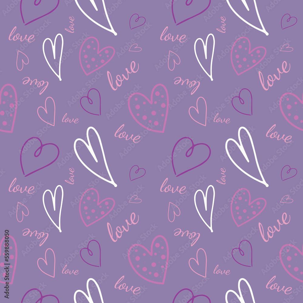 Valentine's seamless pattern vector doodle background digital paper illustration for web and print Valentine's seamless pattern vector doodle background digital paper illustration for web and print