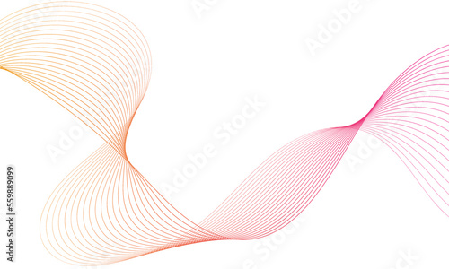 Abstract colorful luxury background with wave element for design.Digital frequency track equalizer.Stylized curved wavy line art background.Wave with lines created using blend tool.Vector illustration