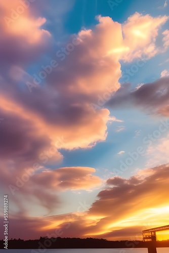 Fototapeta Naklejka Na Ścianę i Meble -  sunset over the sea