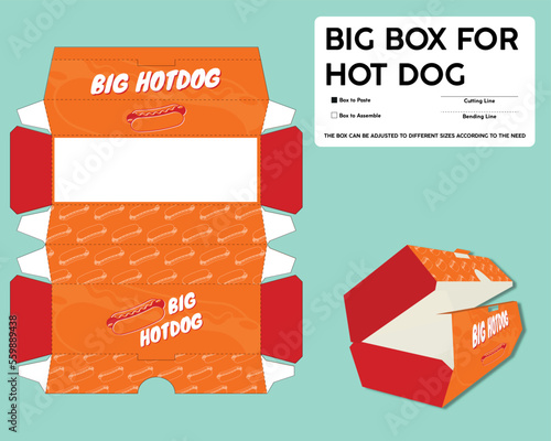 Big box for hotdog