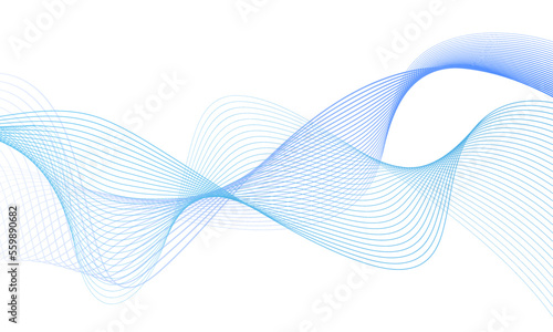 Abstract colorful luxury background with wave element for design.Digital frequency track equalizer.Stylized curved wavy line art background.Wave with lines created using blend tool.Vector illustration