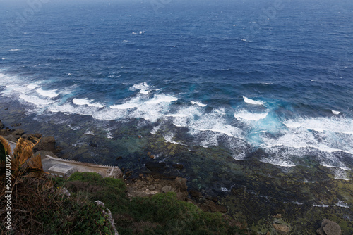 日本の沖縄県のとても美しい海