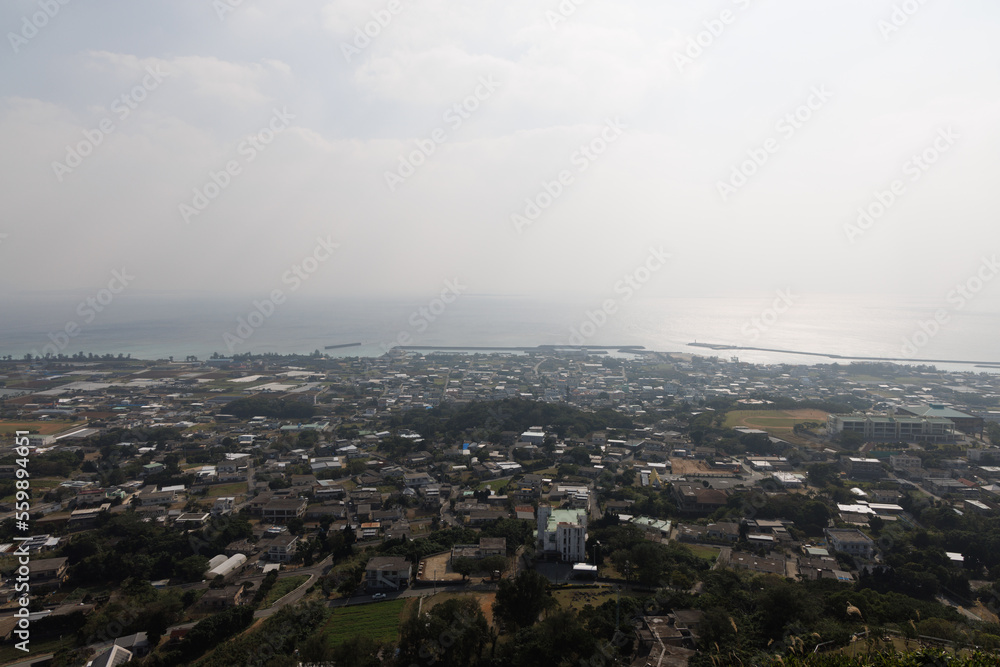 日本の沖縄県の伊江島のとても美しい風景