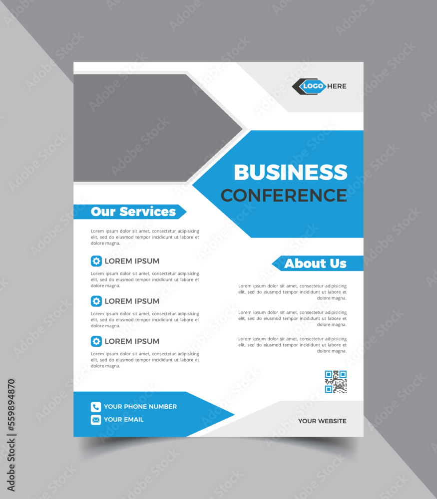 Corporate flyer template or new flyer design