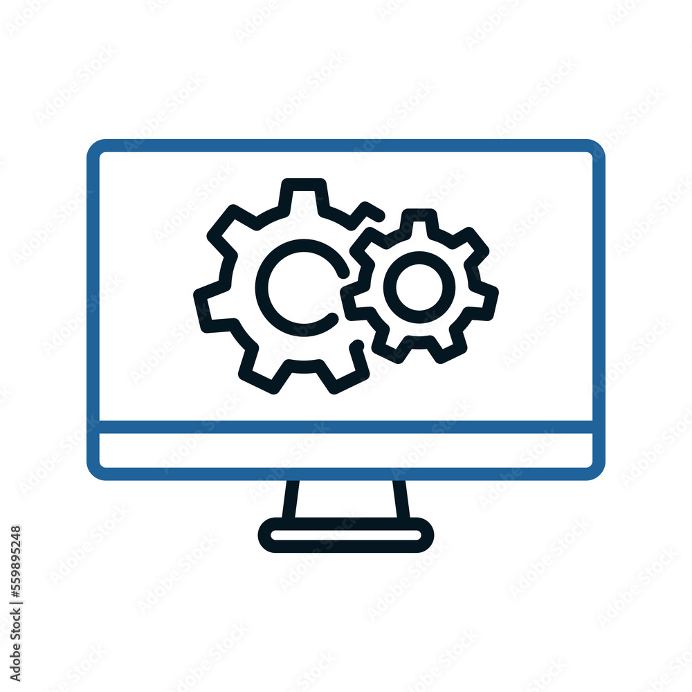 Setting icon. sign for mobile concept and web design. vector illustration Setting icon. sign for mobile concept and web design. vector illustration