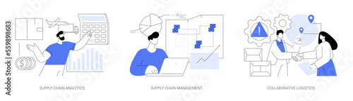 Transportation cost abstract concept vector illustrations.