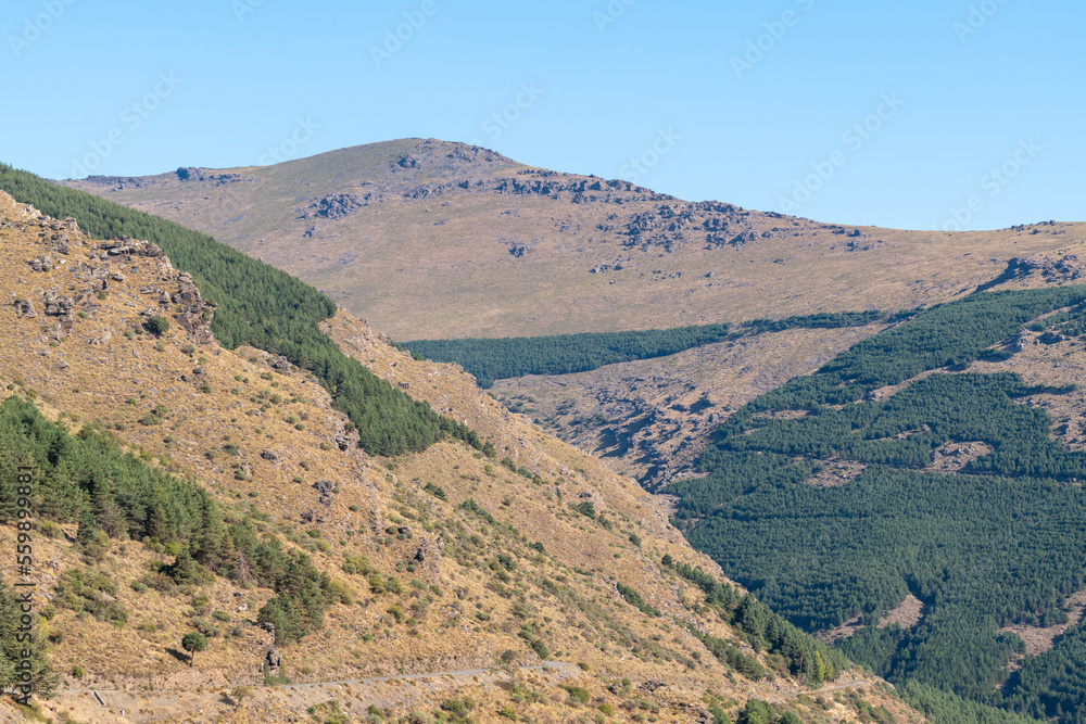 Sierra Nevada mountains in the south of Spain