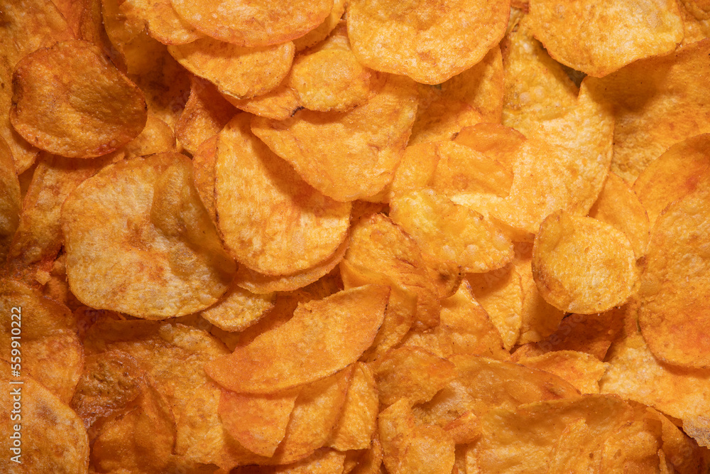 tasty crispy potato chips background tasty crispy potato chips background