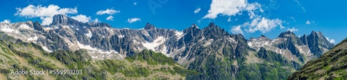 Switzerland 2022, Beautiful view of the Alps from SustenPass. Glasier.