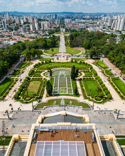 Museu do Ipiranga aerial view