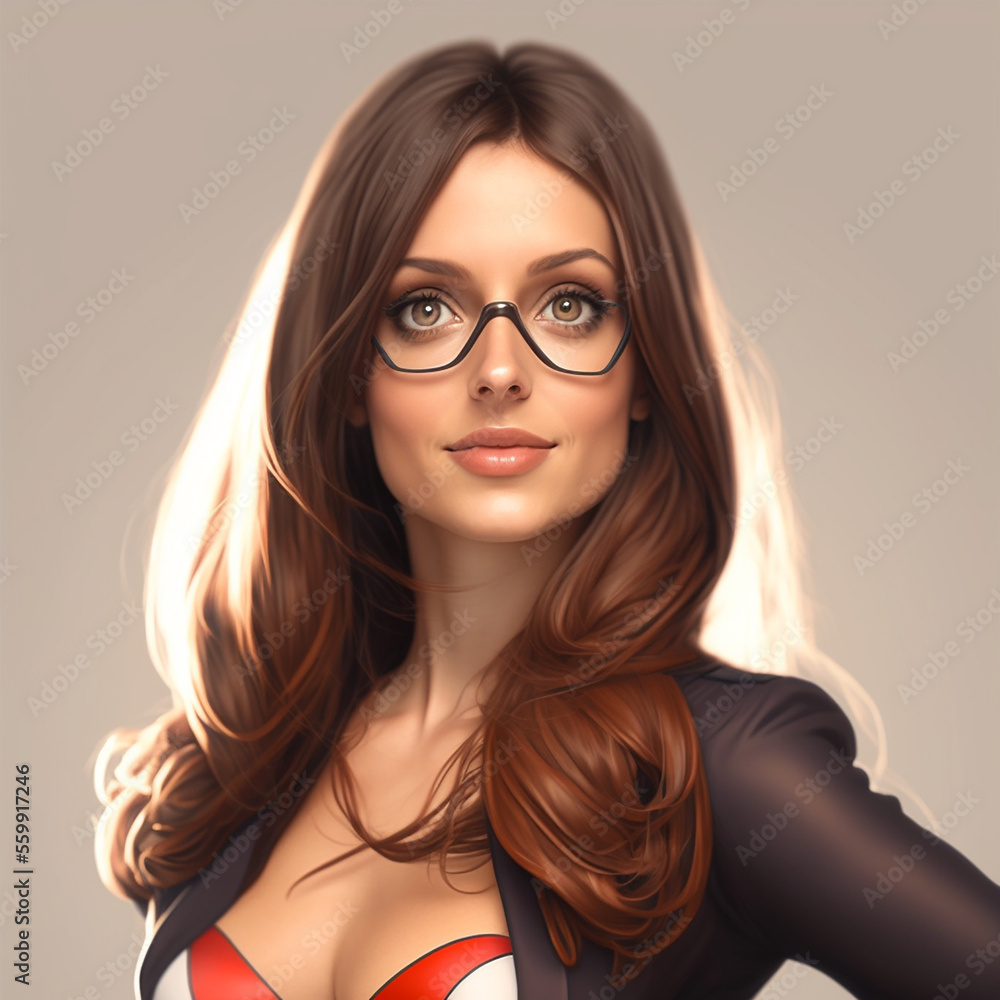 cartoon bela mulher de negócios professora cartoon bela mulher de negócios professora