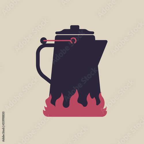 outdoor fire top kettle