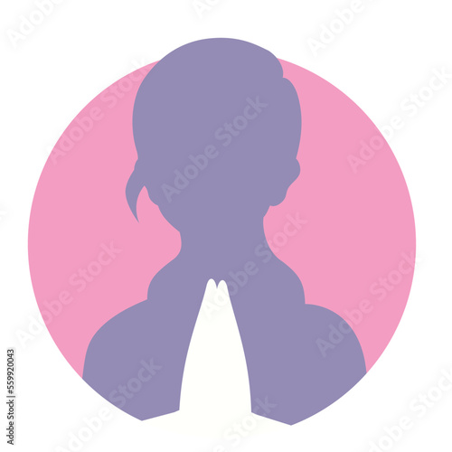 silhouette of a woman doing namaste