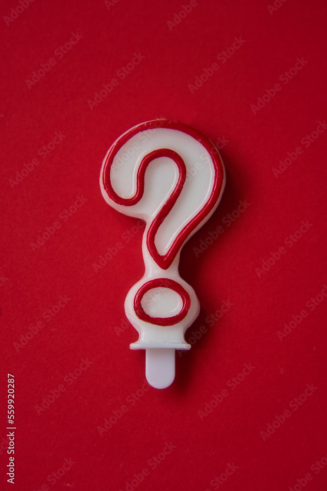 Question mark on vivid red background. Question mark on vivid red background.